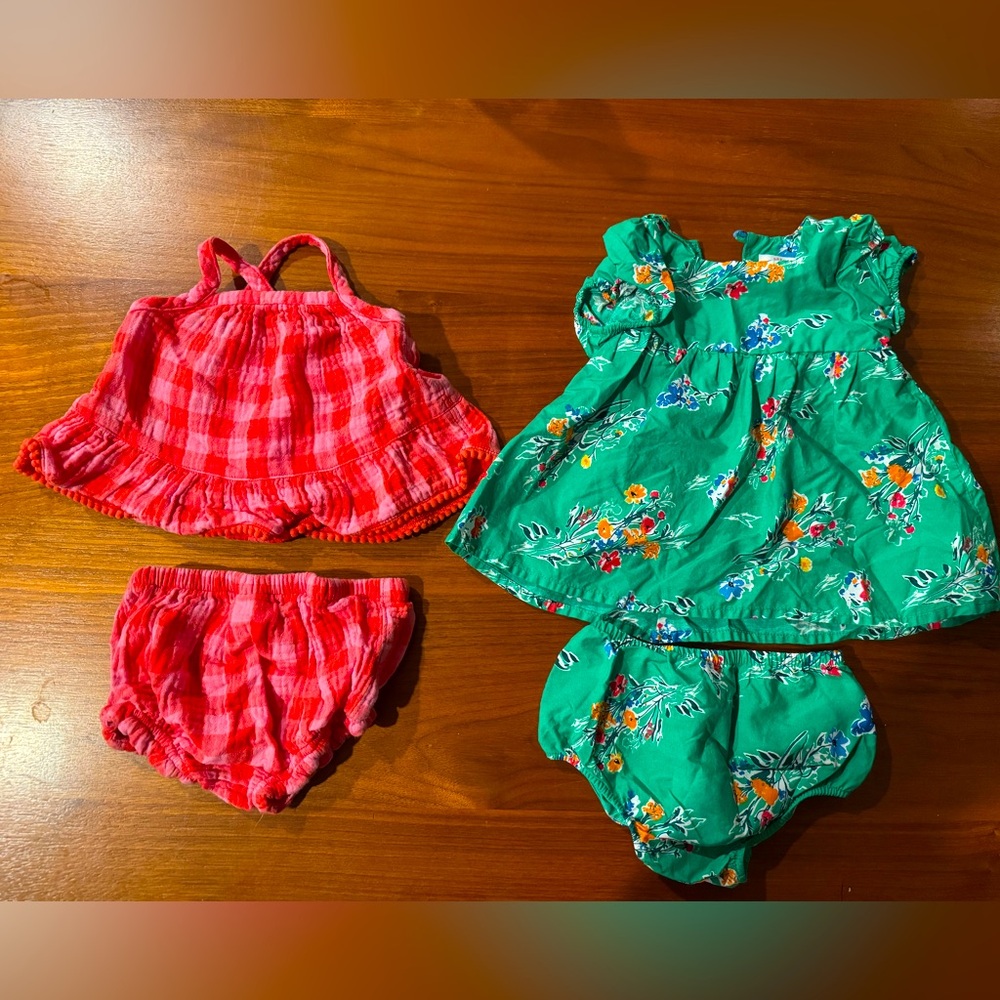 Cat & Jack 3-6m girls summer outfits